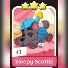 1 x Sleepy Scottie sticker (?????) - Set 11 - Mono_poly_ Go sticker (Fast send)
