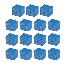 15PCS Mini Power Relay SRD-12VDC-SL-C 10A PCB Mount 5-Pin DC Power Relay for Uni