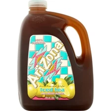 AriZona 100% Natural Sun Brewed Style Lemon Iced Tea with Vitamin C, (128 Fl Oz)