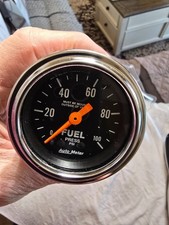 Auto Meter 2412 Traditional Chrome Mechanical Fuel Pressure Gauge 0-100 Psi