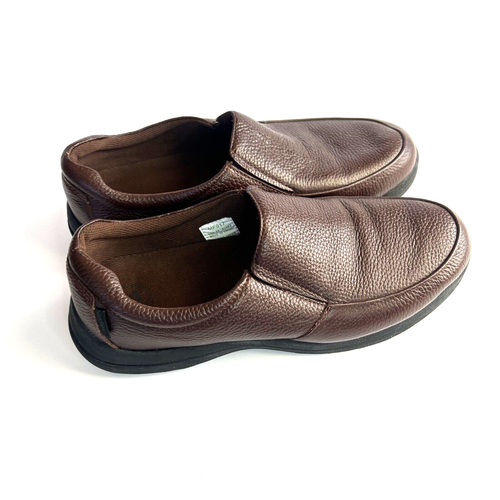 Propet Brown Leather Loafers Slip On Shoes Men Size 11 3 E - Picture 7 of 14