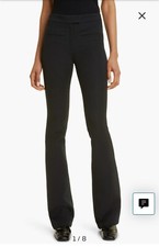 COURR GES Women  s Corolla Flare Twill Black Pants EU 36/US Size 4 NWT