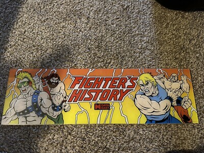Fighter s History Data East Marquee Sign Restaurant Bar Wall Hanger
