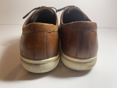 Ecco Mens Sz 44 EUR 10-10.5 US Brown Leather Casual Dress  display picture 1
