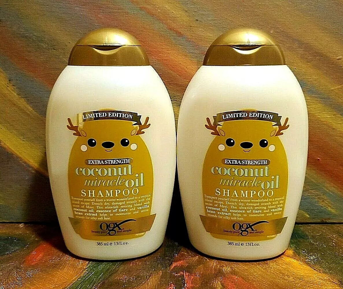 Ogx Shampoo Coconut Miracle Oil Limited Edition Extra Strength 2x