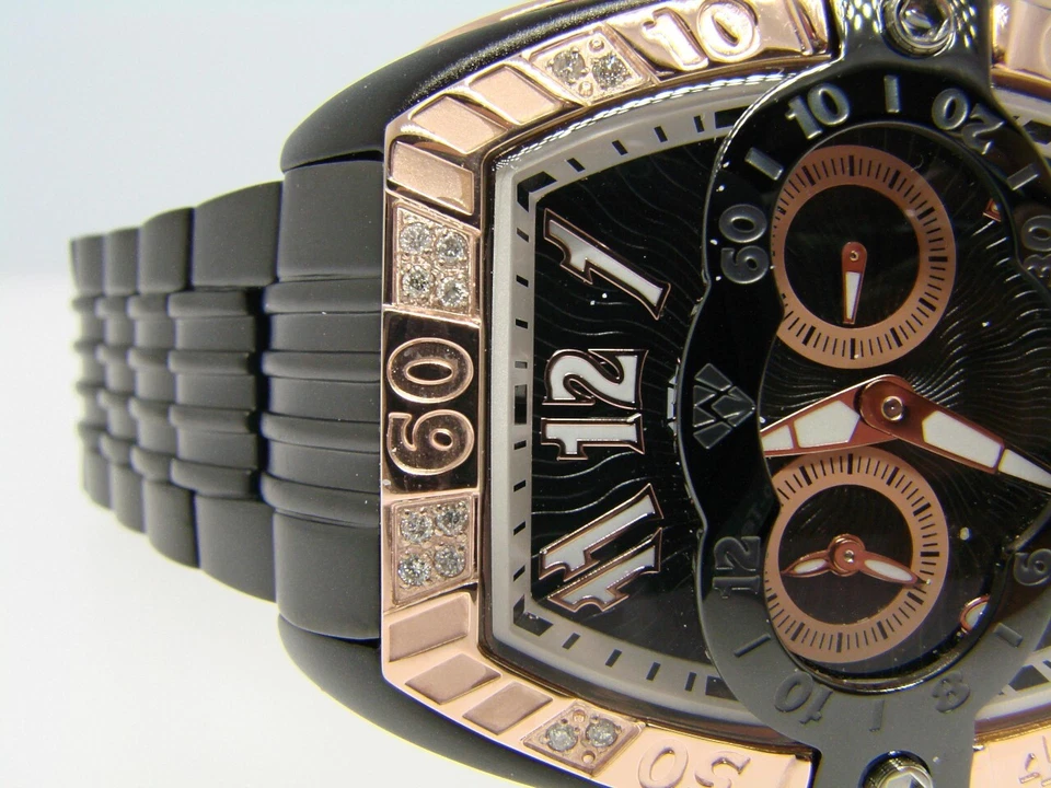 Mens Aqua Master Rose Finish 0.50CT Genuine Diamond 45mm Signature Watch - Image 2 of 4