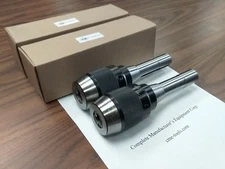 2 pcs R8 Ball Bearing Keyless Drill Chucks 5/8" Integral design #DCK-R8-58