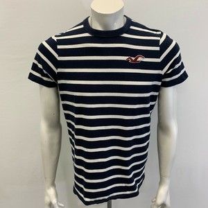 hollister blue and white striped shirt