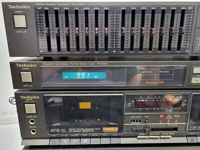 Vintage Technics RS-D600W Tape Deck, SU-Z800 Amp, ST-Z400