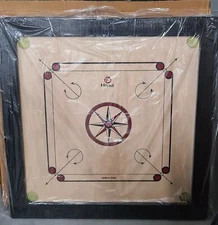 Tournament 36 Inch 6mm Carrom Board Smooth High Quality + 24 Coins + Powder