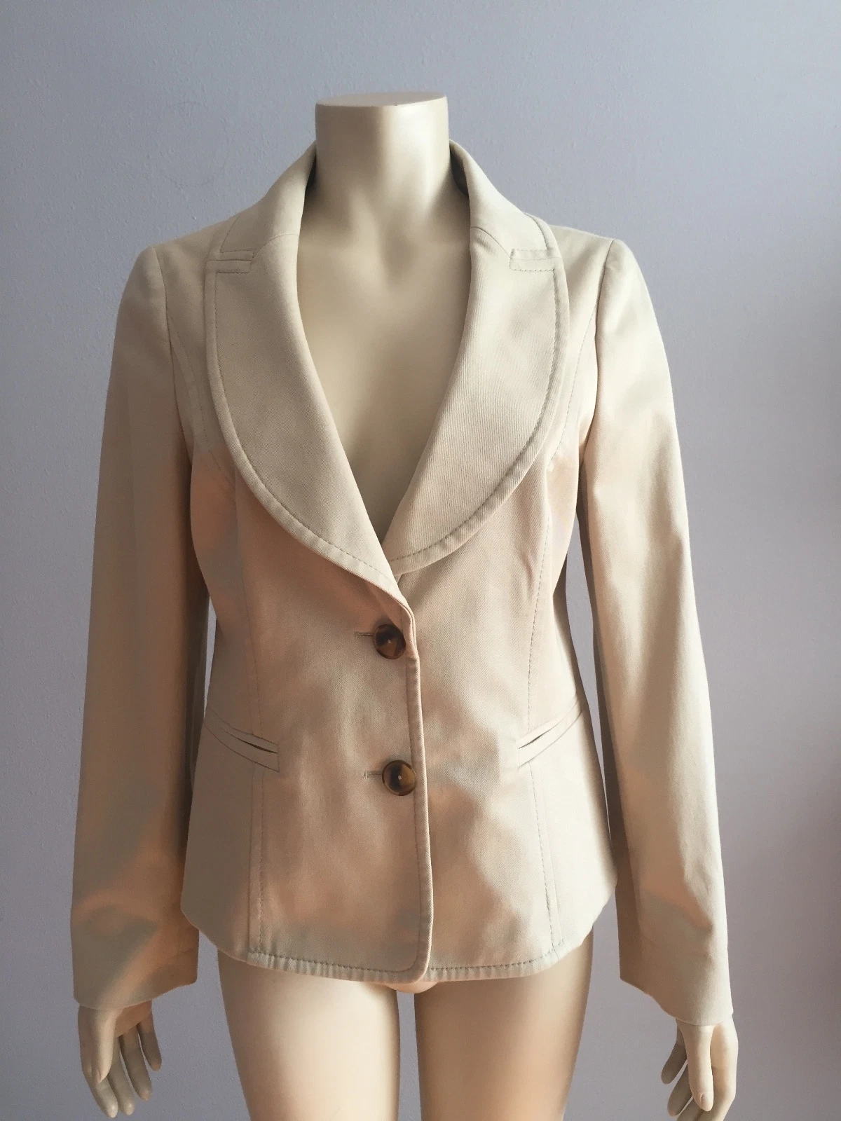 Giacca Valentino Roma beige taglia 10 Made in Italy 100% autentica