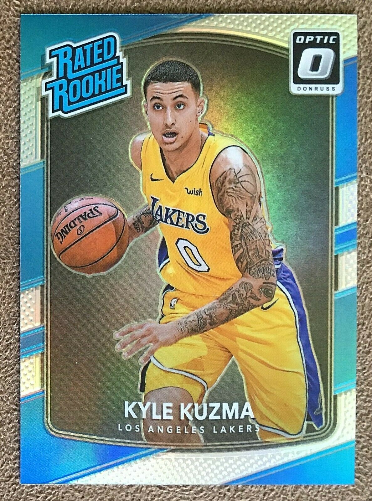 Kyle Kuzma 2017-18 Donruss Optic Rated Rookie SILVER Holo #174 Lakers Parallel