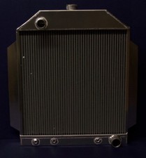 1950 ford CAR WITH CHEVY MOTOR aluminum radiator MADE IN USA