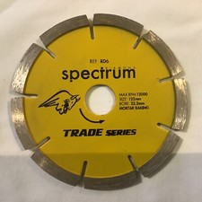 Spectrum RD6-125/22 RD6 Mortar Raking Diamond Blade 125mm x 22mm bore F&F