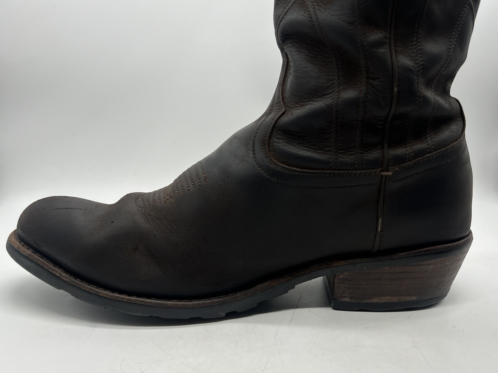Pre-owned Tecovas THE BANDERA Ranch Cowboy Work Boots Mens Sz 15 D in DARK BROWN image 4