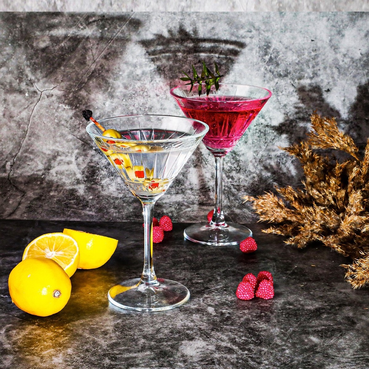 Lot De 4 Verres à Cocktail De 480 Ml : Verres à Ananas Avec 4 Pailles