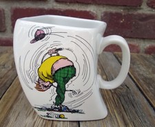 Vintage Golf Mug Swing Twisted 1991 by Golf Gifts The Results Of Over Swing Cup