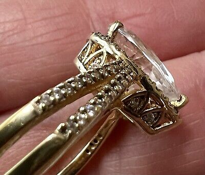 Designer Signed FE JD 925 Sterling Silver Gold Plated Pear Designer Signed FE JD 925 Sterling Silver Gold Plated Pear
