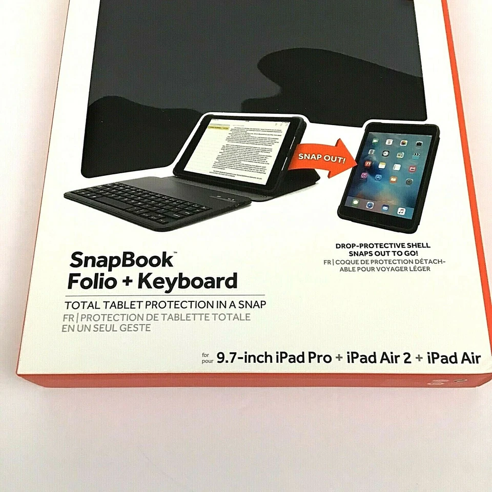 Griffin GB42240 SnapBook Folio + Keyboard For 9.7 iPad Pro, iPad Air 2, iPad Air - Image 2 of 4