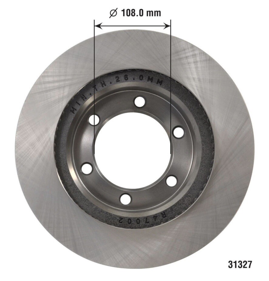 Duralast front Brake Rotor 31327(Toyota) E2 | eBay