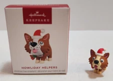 Hallmark Keepsake Christmas Ornament Mini Holiday Howliday Helpers Dog 2024 New