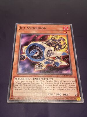 LED6-DE030 Yugioh Jet Synchron Near Mint Unlimited Edition Common X1 Karte