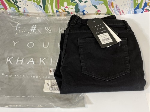 The Perfect Jean NYC F#%K Your Khakis Men's 34 X 32 Black Denim Jeans Pants  | eBay