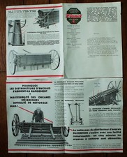 1930,SUPERBE,"MC CORMICK",DISTRIBUTEUR D'ENGRAIS,QUADRUPLE AFFICHE,SAINT-OUEN,