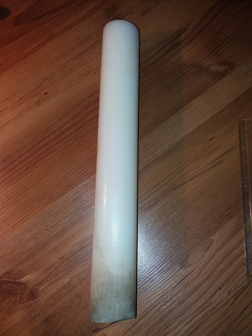 PA6 Polyamid Rundstab Natur – 50 Mm, Länge 500 Mm, Nylon-Stange Für Dreh-, Fräs- Und Konstruktionsarbeiten Polyamidstange Naturweiß