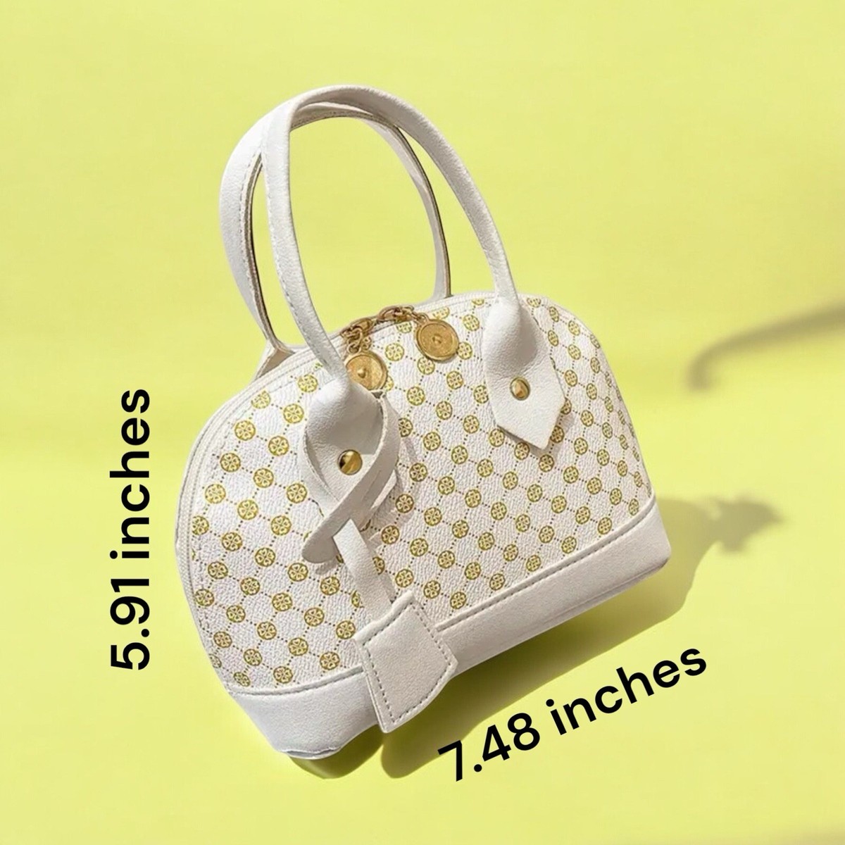 Womens Girls Shoulder Bag Chain Purse White Mini Bag Handbag White