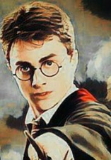 Tarjeta HARRY POTTER IMÁN NEVERA plástico laminado 2.x3. pulgadas aprox 