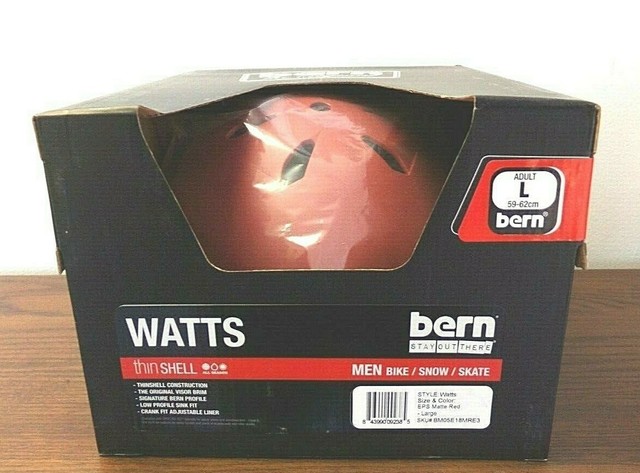 Bern Watts Thin Shell Helmet Red L 59 
