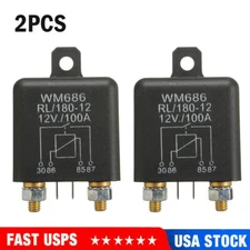 12V 100Amp 4-Pin Heavy Duty ON/OFF Switch Split Charge Relay For Auto Boat Van**