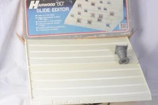 Harwood 80' slide editor 35mm, w/ cyclpos *vintage loupe nos