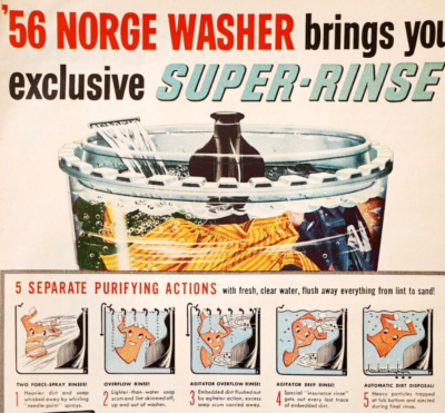 #ad 1956 Norge Super Washer Laundry Advertisement Appliances Washing Machine DWJJ11 $23.99