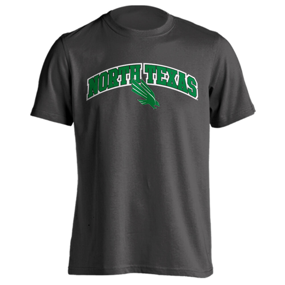 Comfy North Texas Mean Green Mascot T-Shirt - Charcoal Heather, 3XL - Show Your UNT Pride! - View #9