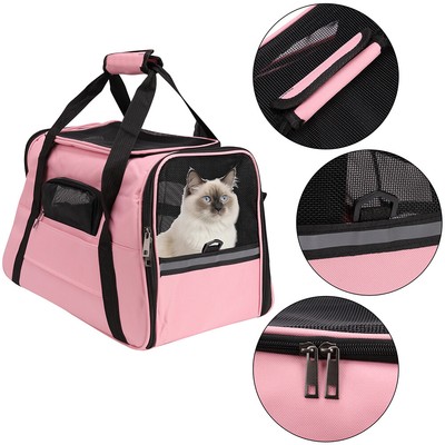 Pet Carrier Cat Travel Bag Portable Soft Sided Case Airline Approved Dog New