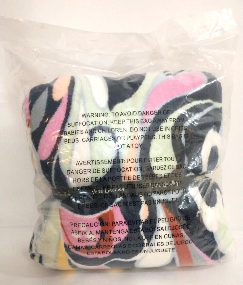 Vera Bradley Collection Vibrant Modern Paisley 50" x 80" Throw Blanket - Image 2 of 4