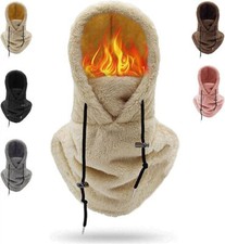 Sherpa Hood, Sherpa Hood Ski Mask, Balaclava Wind-Resistant Winter Face Mask US