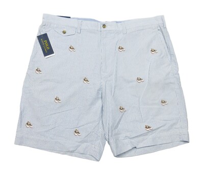 Polo Ralph Lauren Men's Blue/White Stripe Classic Fit 9