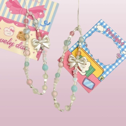 Partysu Cute Bowknot Phone Chain Cute Backpack Charm Bag Pendant - Zdjęcie 3 z 11