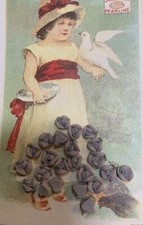 25 - 1/4 Inch Hand Made Lavender Demi Porcelain Flowers For Jewelry Making-USA