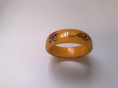   ed hardy yellow bangle bracelet  