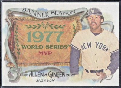 2022 Topps Allen & Ginter Banner Season #BS-43 Reggie Jackson - NY Yankees MINT