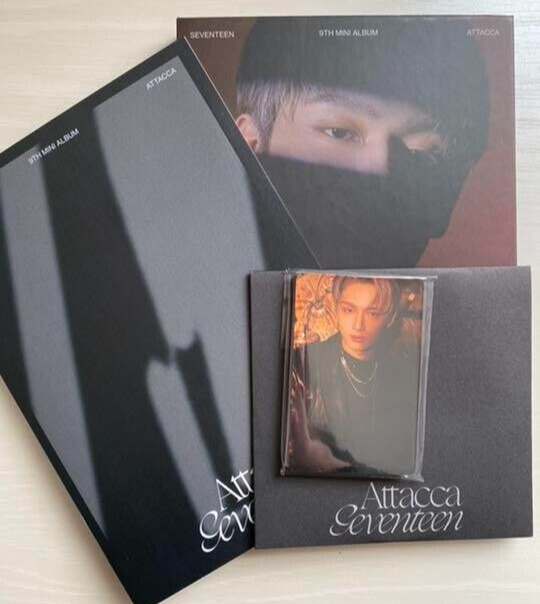 SEVENTEEN JUN Attacca Carat ver. CD Binder Lyric book W/ Photocard