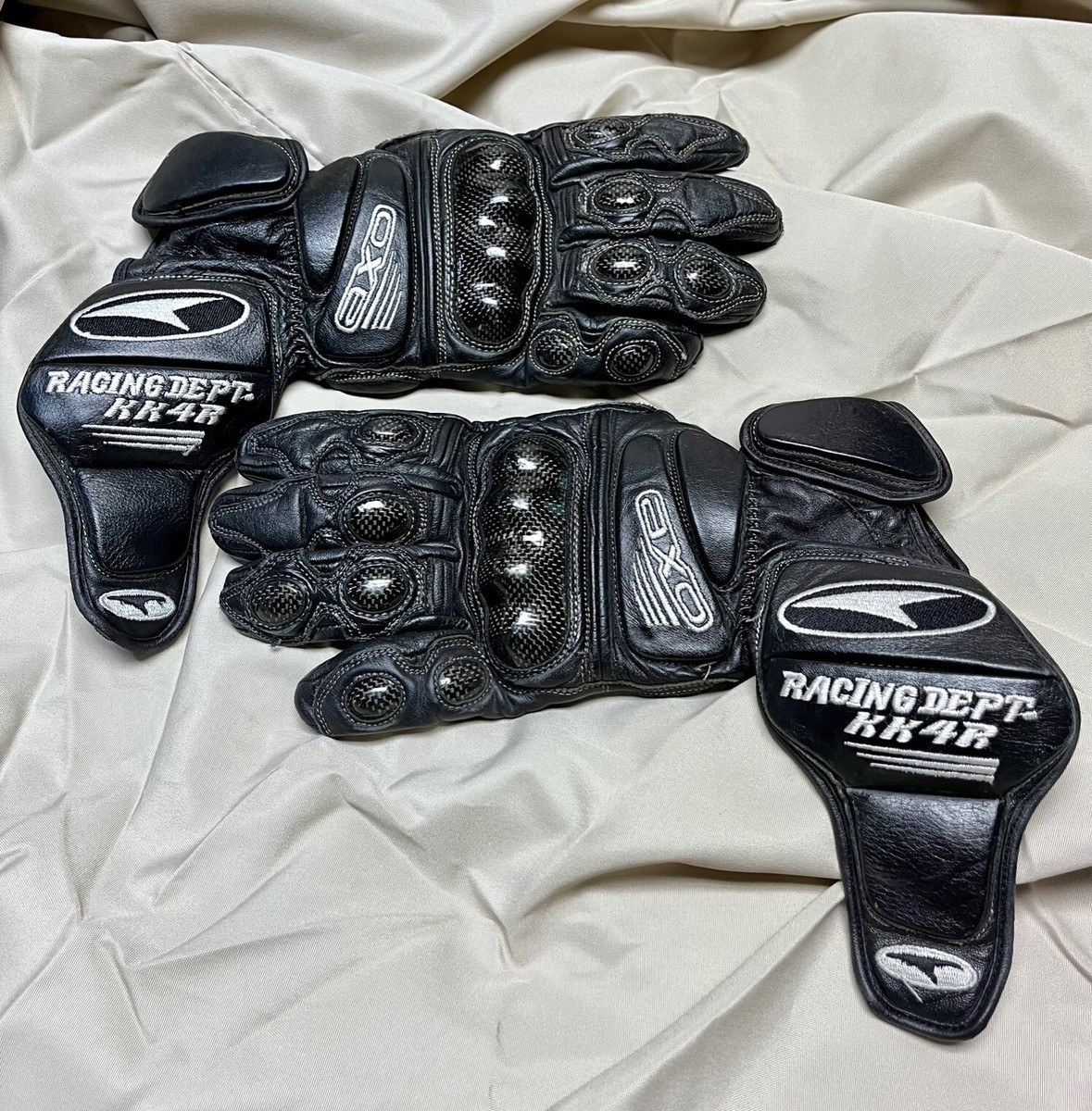 AXO Racing Dept KK4-R Leather Motorcycle Gloves | eBay
