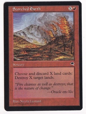 Scorched Earth #200 (NM) Tempest TMP Magic MTG
