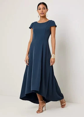 Kaleidoscope Azul Marino Hi Low Dobladillo Maxi Vestido Plus UK 22 (fm262-4.1) - Imagen 1 de 3