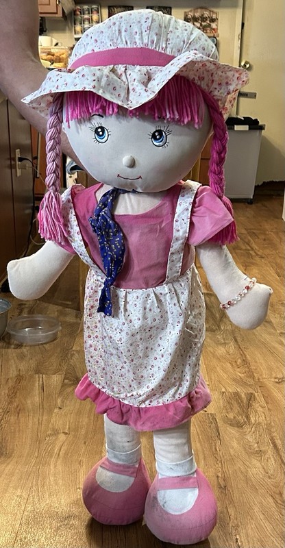 Pink Raggedy Ann Doll 36"