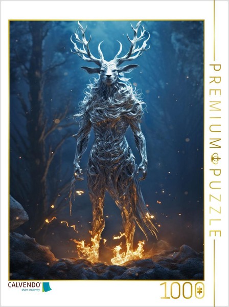 Calvendo Puzzle Guardian Faun | 1000 Pieces, Finished Size 25.2 × 18.9 In (64 ×-image